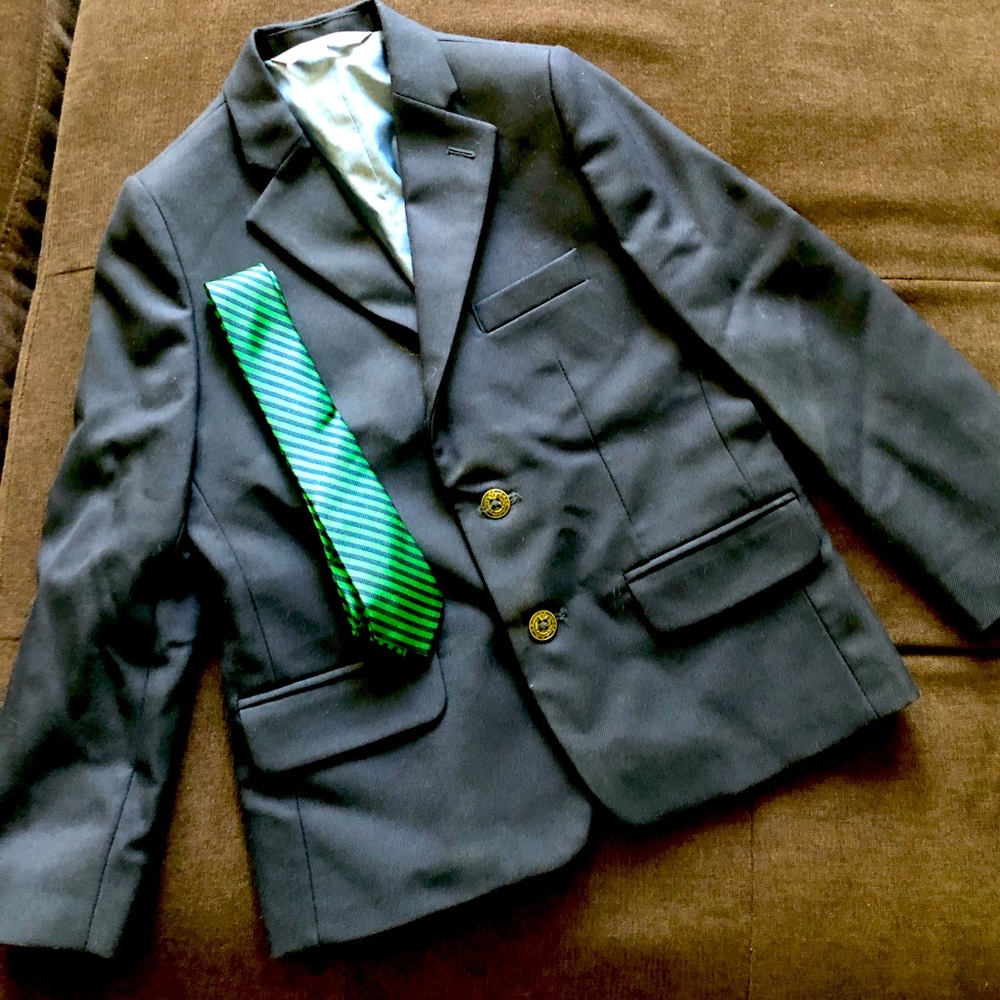JCREW CUTS WITH SET silk striped tie Sz 7 with matching outfit